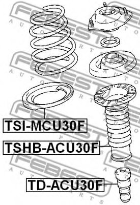 FEBEST TD-ACU30F Shock Absorber